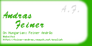 andras feiner business card